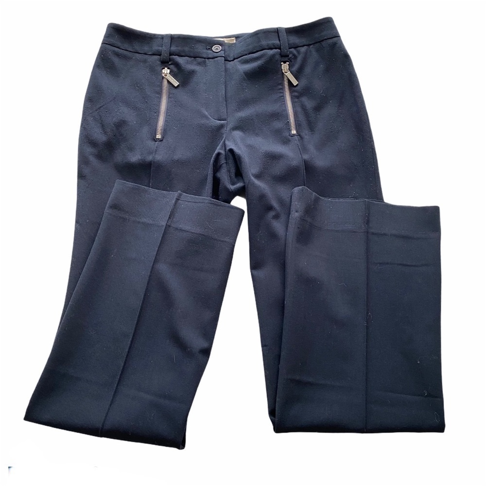 Michael Kors blue pants trousers silver zipper